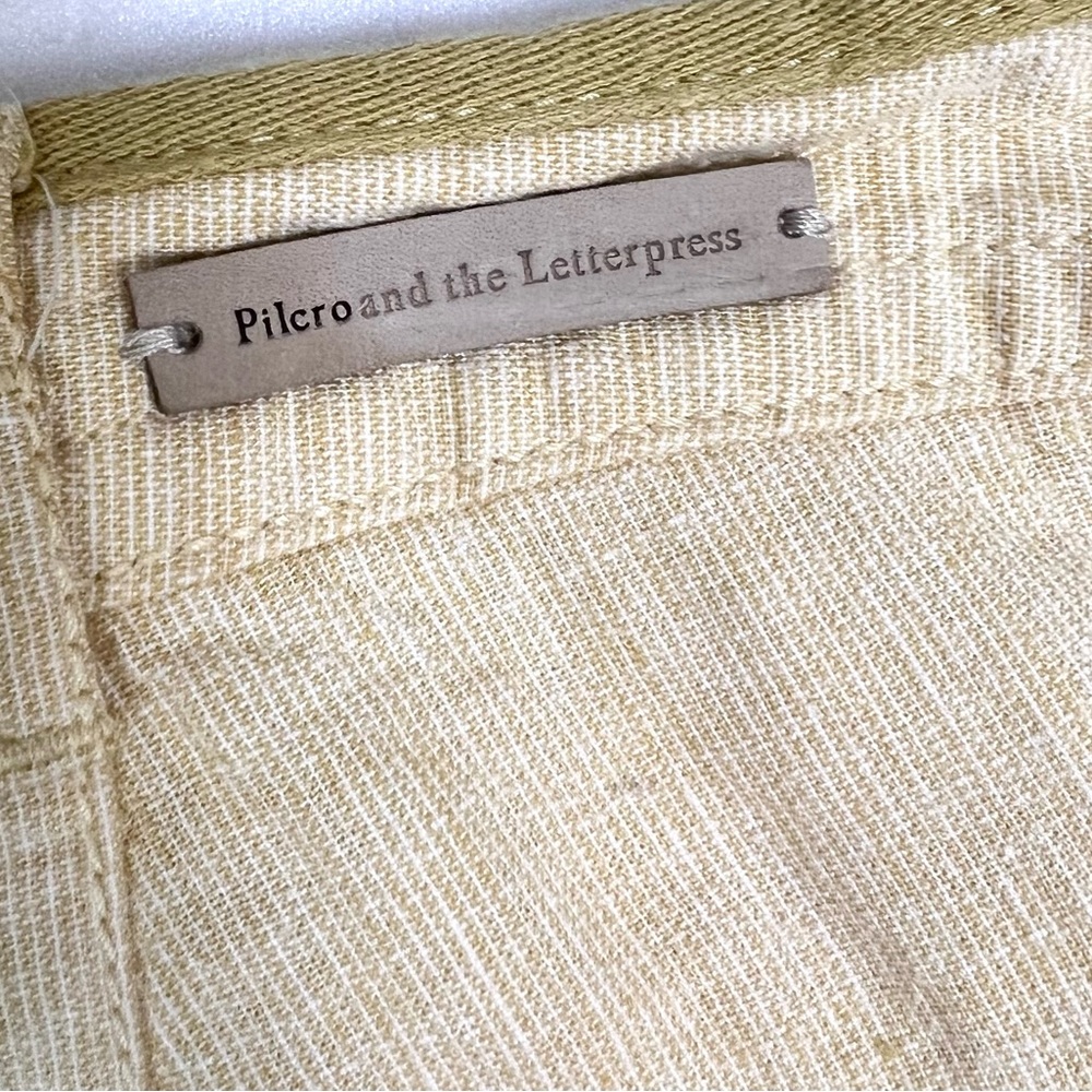 Anthropologie Pilcro And The Letterpress Yellow Linen Blend Shorts - Picture 10 of 16